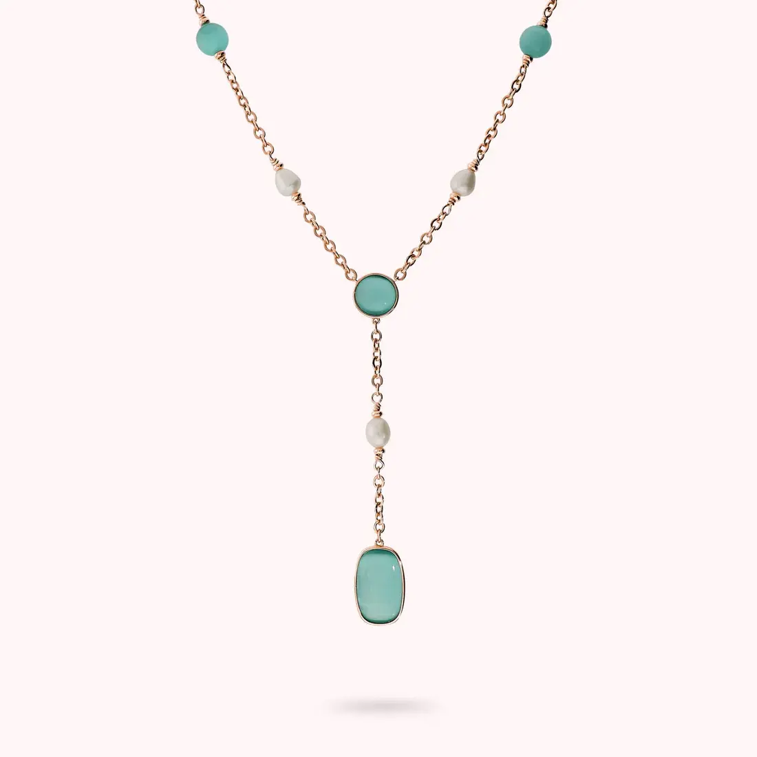 COLLANA CRAVATTA CON PIETRE BRONZALLURE COD. WSBZ02629.AQCE