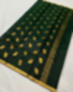 Thumbnail: Emerald Vintage Pure Handloom Chanderi Katan Silk Saree