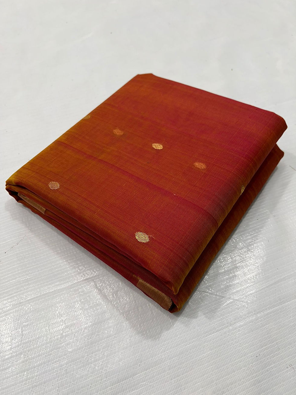 Thumbnail: Abhushan Handloom Dual Tone Pure Chanderi Katan Silk Saree