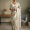 Thumbnail: 'Flowering Meadow' Designer Georgette Floral Embroidered Saree