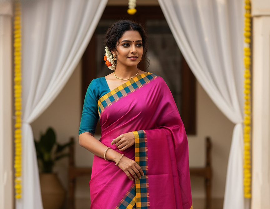Forever Muse Pure Kanchipuram Silk Saree