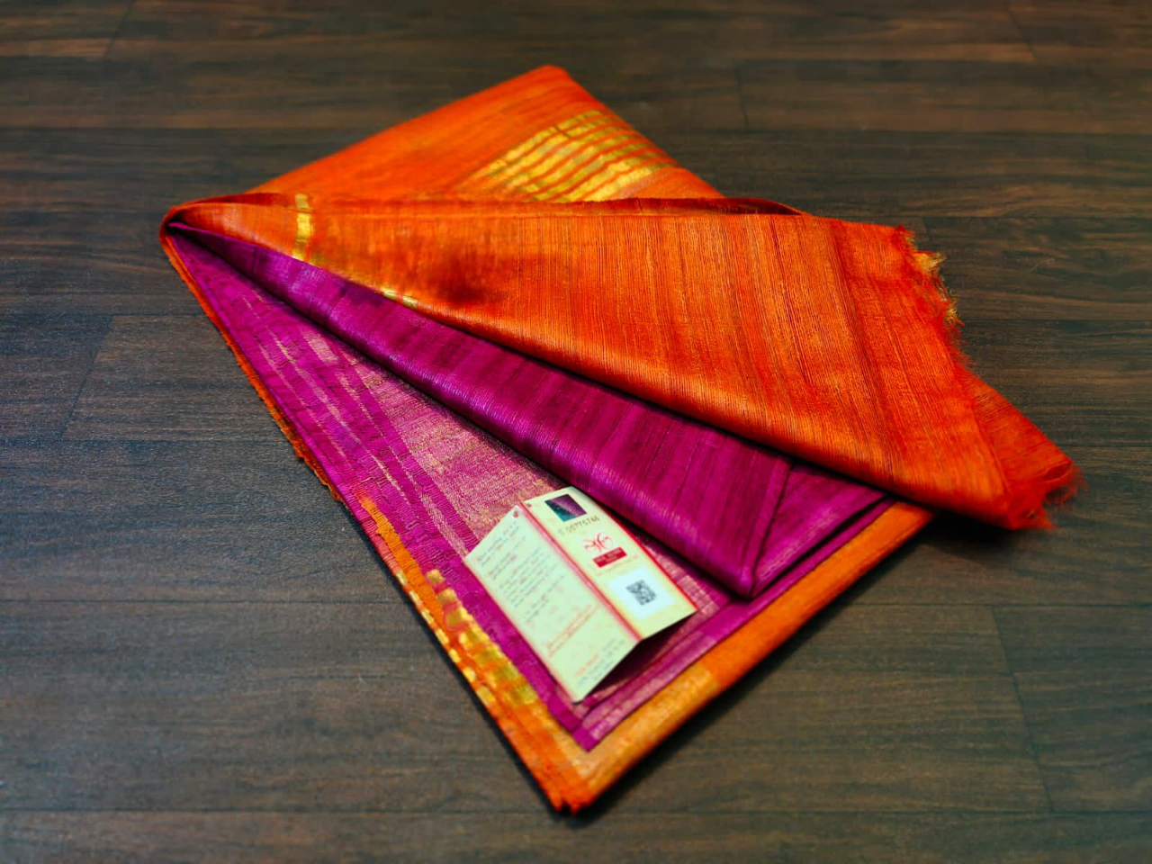 Noble Thread Handwoven Pure Tussar Ghicha Silk Saree