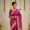 Thumbnail: Plum Dusk Banarasi Mashru Katan Silk Saree