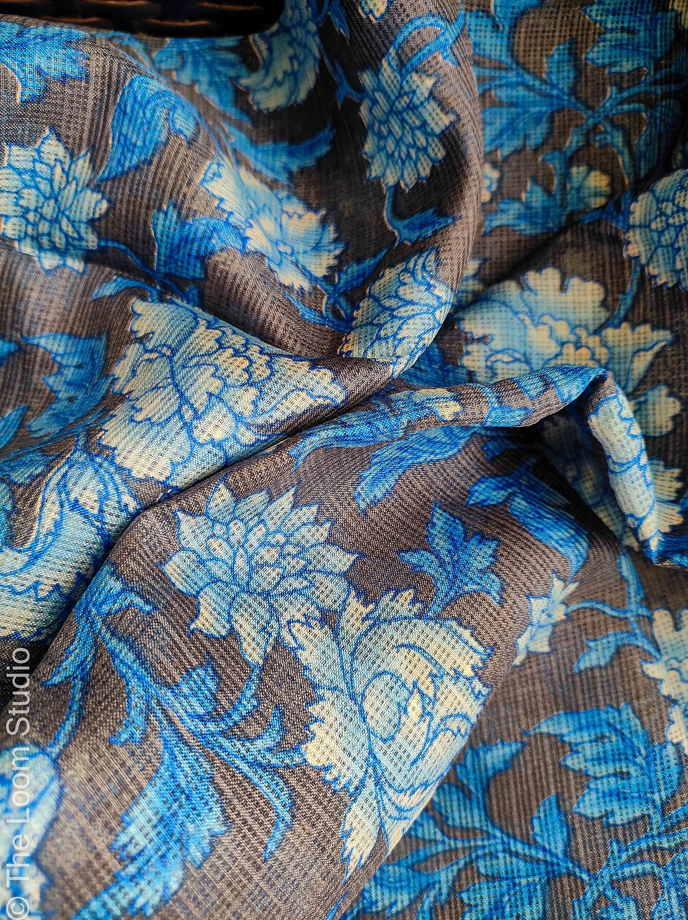 Thumbnail: Pushp Manipuri Floral Kota Silk Saree