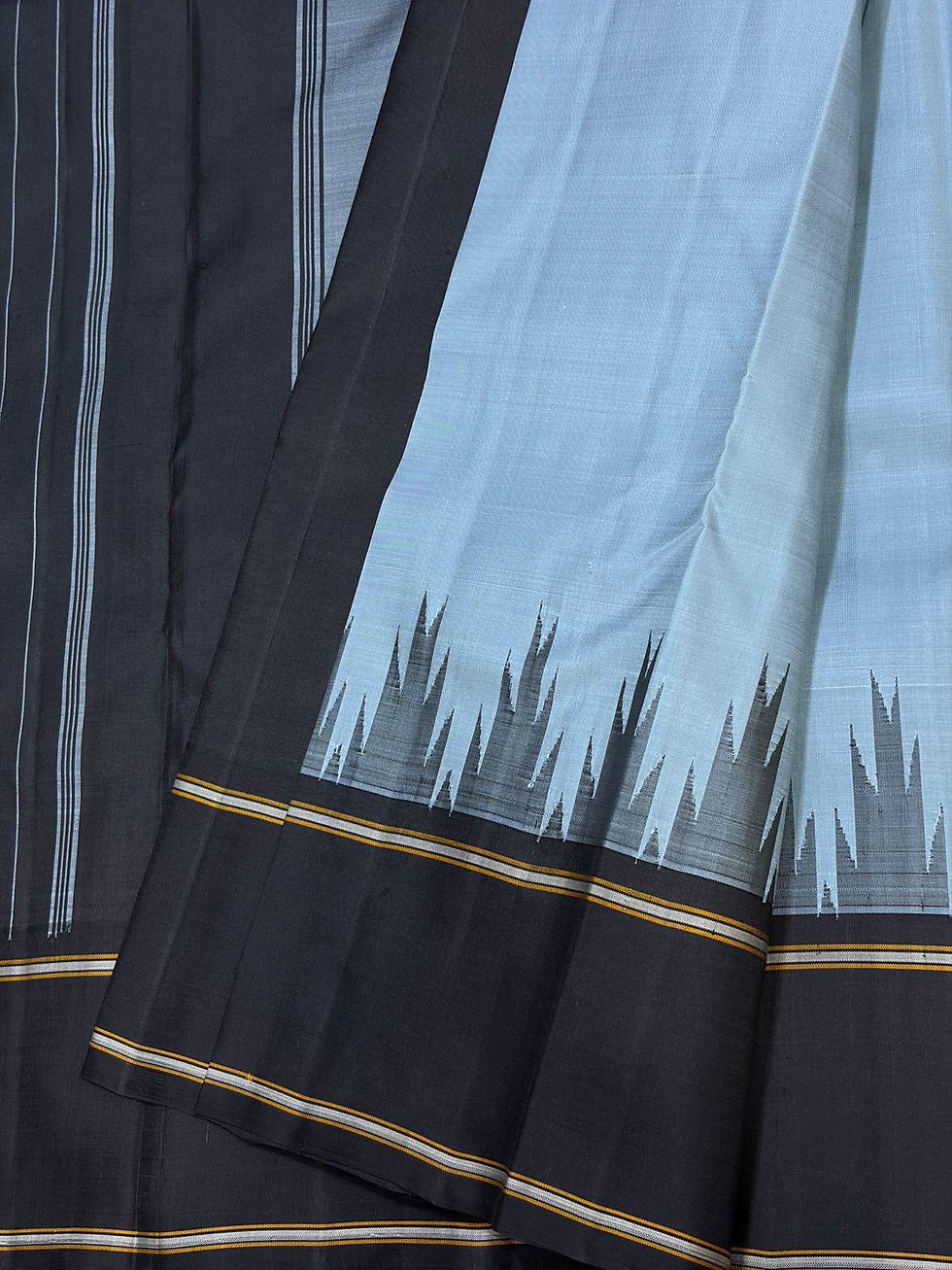 Thumbnail: Frosted Empress Pure Kanjivaram Silk Saree