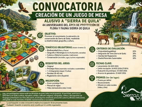 Convocatoria: Creación de un juego de mesa sobre Sierra de Quila