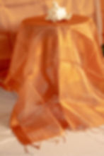 Thumbnail: 'Lustrous Copper' Handloom Pure Tussar Tissue Silk Saree