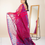 Thumbnail: Blush Blossom Pink and Blue Cotton Jamdani Saree