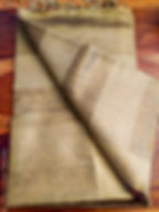 Thumbnail: Metallica Handloom Brown Tissue Linen Silk Saree