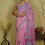 Thumbnail: Hasti-Kala Pink Hand Block Printed Cotton Saree