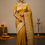 Thumbnail: Haldi Handloom Katan Banarasi Silk Saree