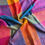 Thumbnail: Rainbow Azure Linen Checks Zari Border Saree