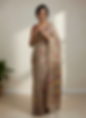 Thumbnail: Sandstone Muse Pure Handwoven Matka Muslin Silk Saree