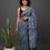 Thumbnail: Karigar Classics Indigo Dabu Hand Block Printed Cotton Saree
