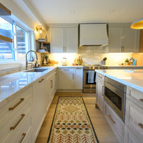 kitchen floating shelves, modern custom kitchen