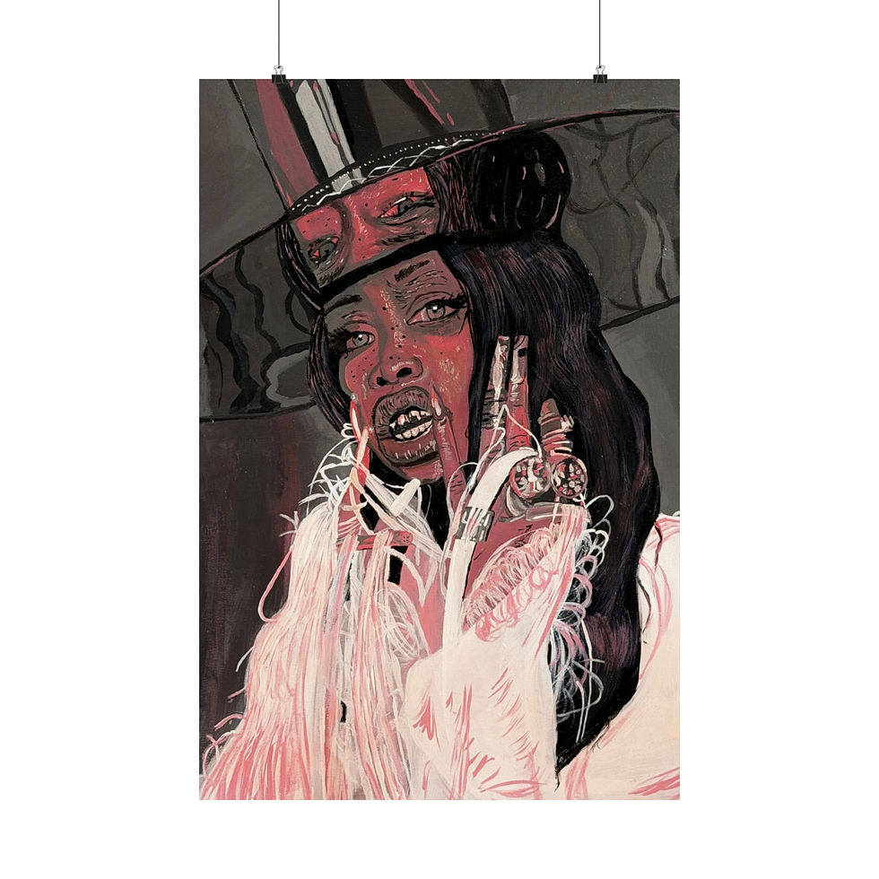 Thumbnail: Smokey Rose Erykah Badu Poster print