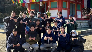高幡不動尊にて必勝祈願。