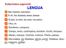 SOLUCIONARIO ACTIVIDADES PAGINA 145 LENG