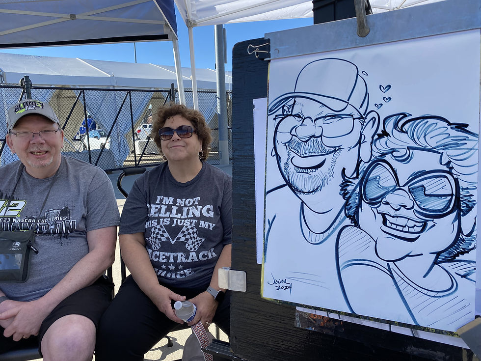 Standard Party Caricature drawn in 3 minutes at a birthday party by Caricatures by Marietta