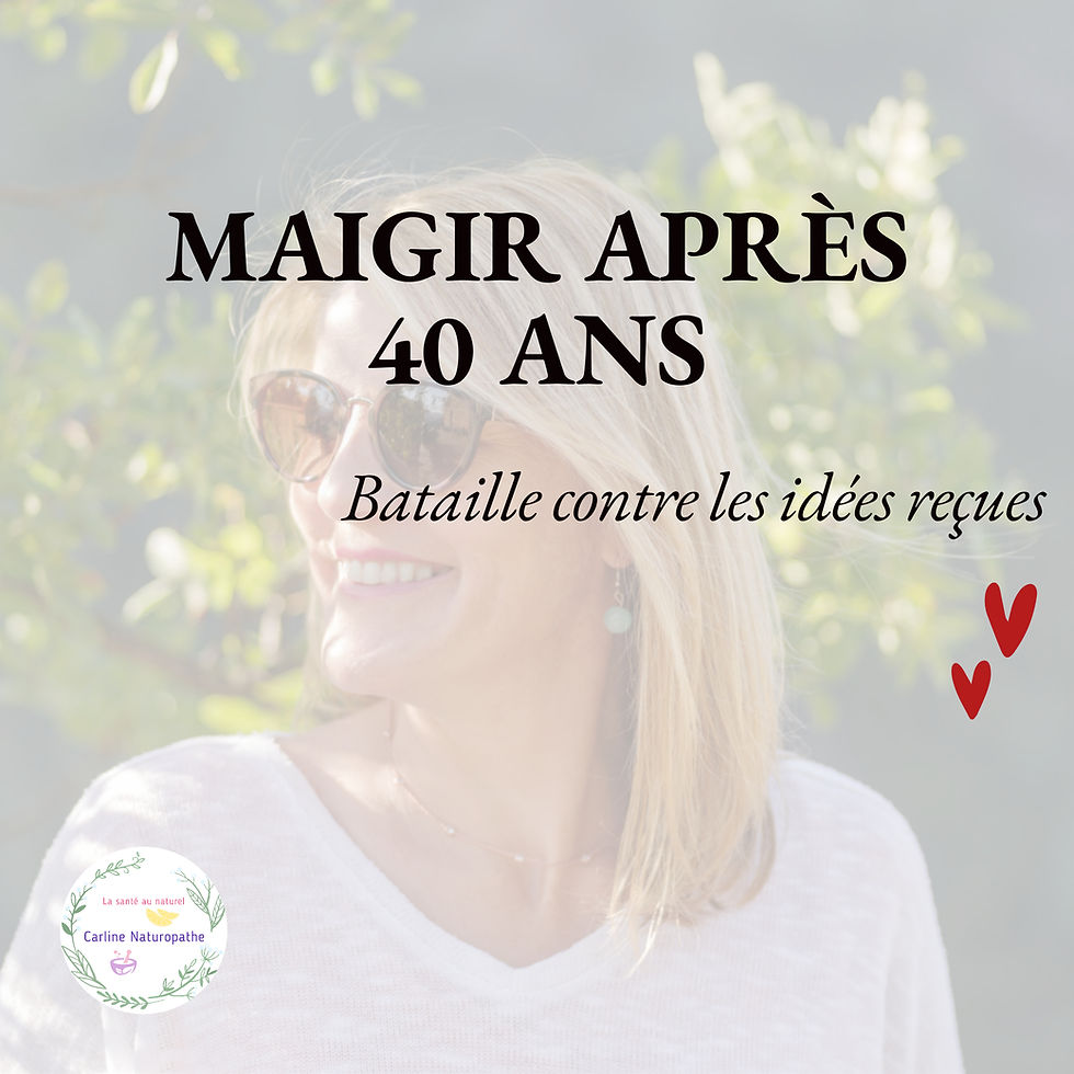 Perdre du poids après 40 ans ...Â