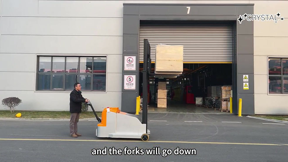 Thumbnail: Counterbalanced Walkie Stacker CC12Le118, 2645 lbs, 118" Height