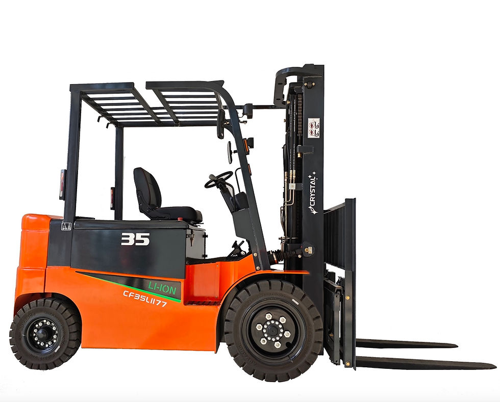 Thumbnail: 4-Wheel Electric Forklift Truck CF35Li177, Lithium Battery, 177 inch, 7,000 lbs