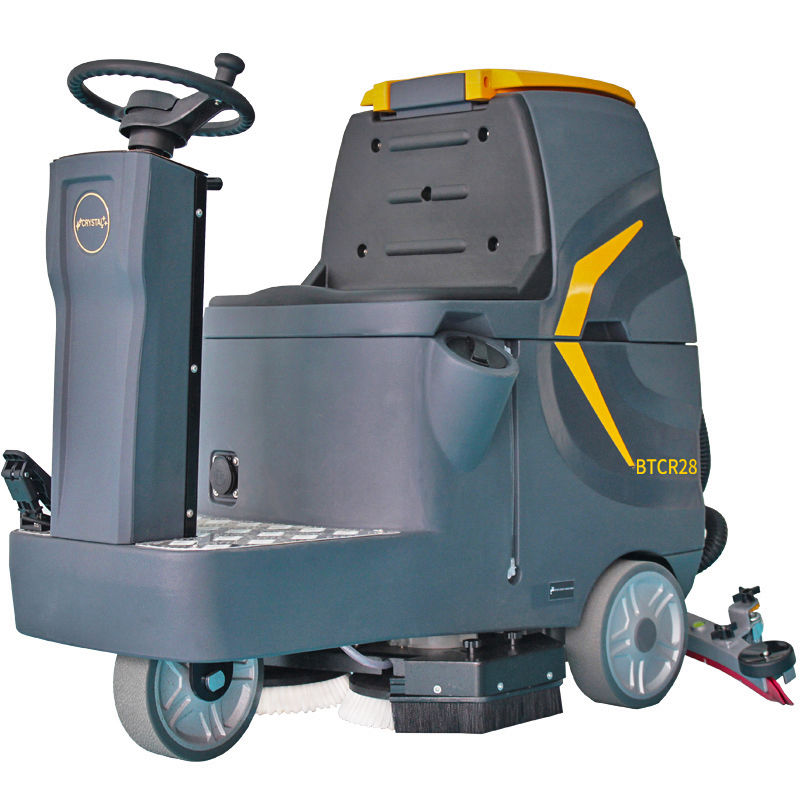 Thumbnail: 28" 22 Gal Ride-On Industrial Floor Scrubber with 2 *150 Ah Batteries, BTCR28