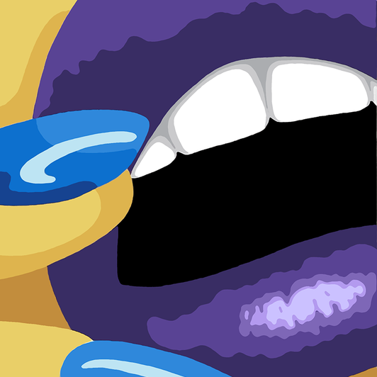 pop art, female, lips