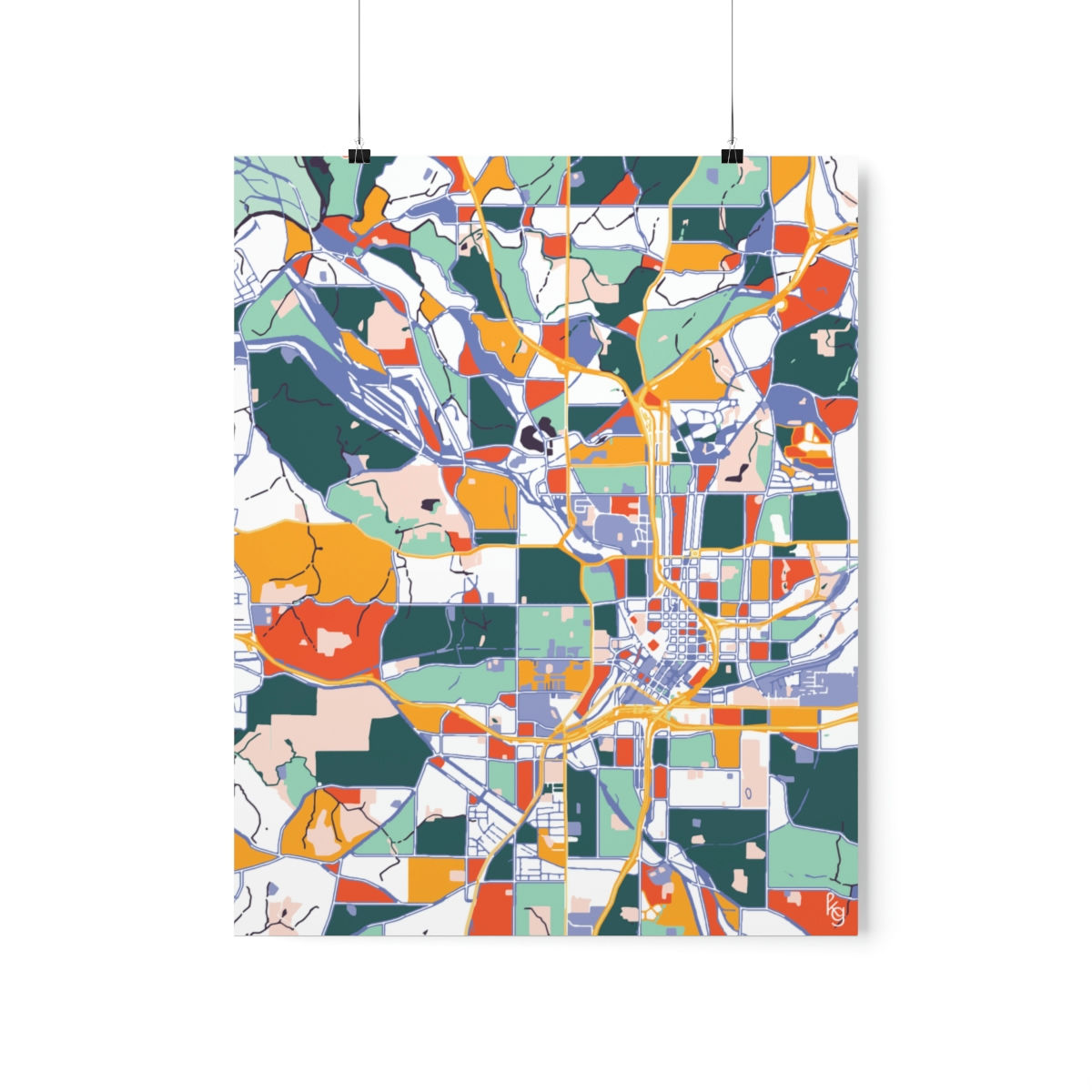 Atlanta, GA | 16x20" | Signature Multi