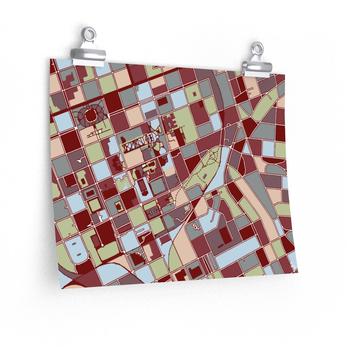 Columbia, SC | 11x14" | USC Garnet