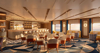 Holland America Line Evokes Golden Age of Ocean Travel with New Look Ocean Bar Aboard 'Oosterdam'