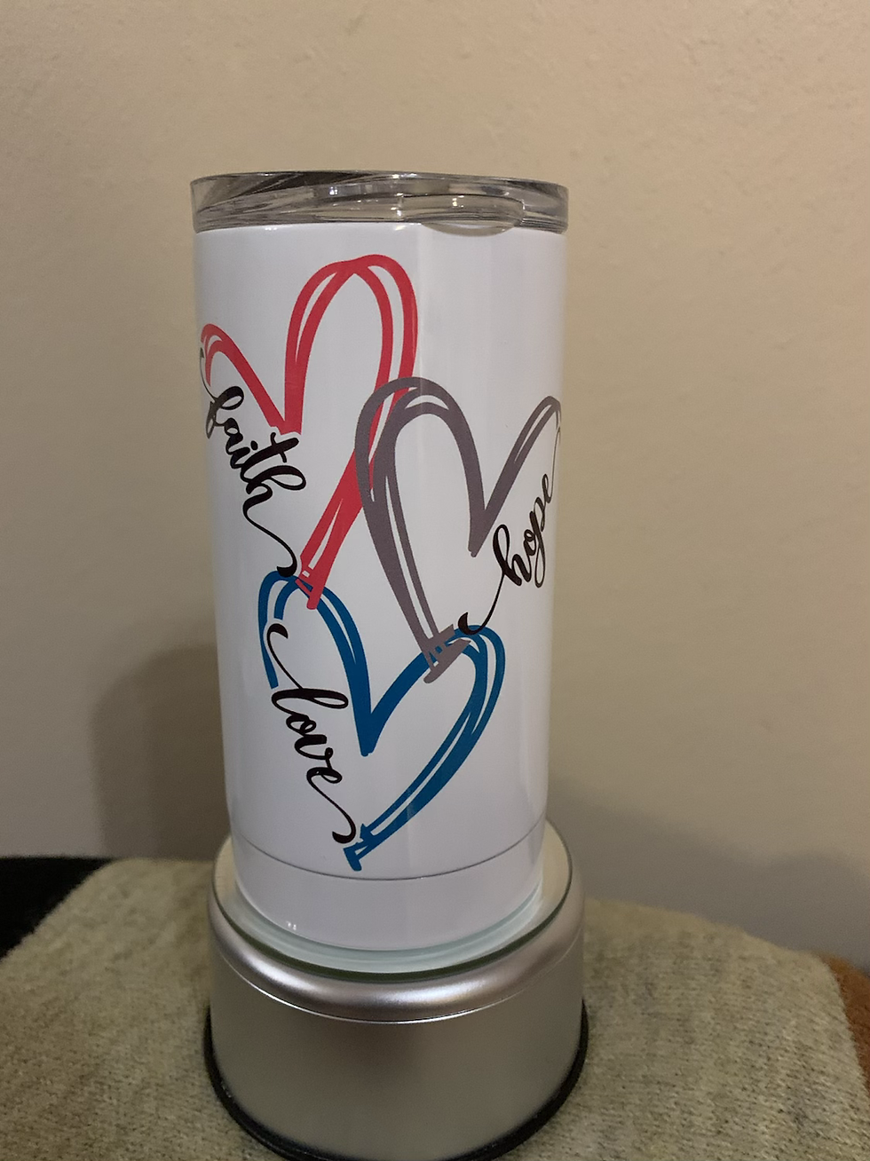 Faith Hope Love 12oz Tumbler