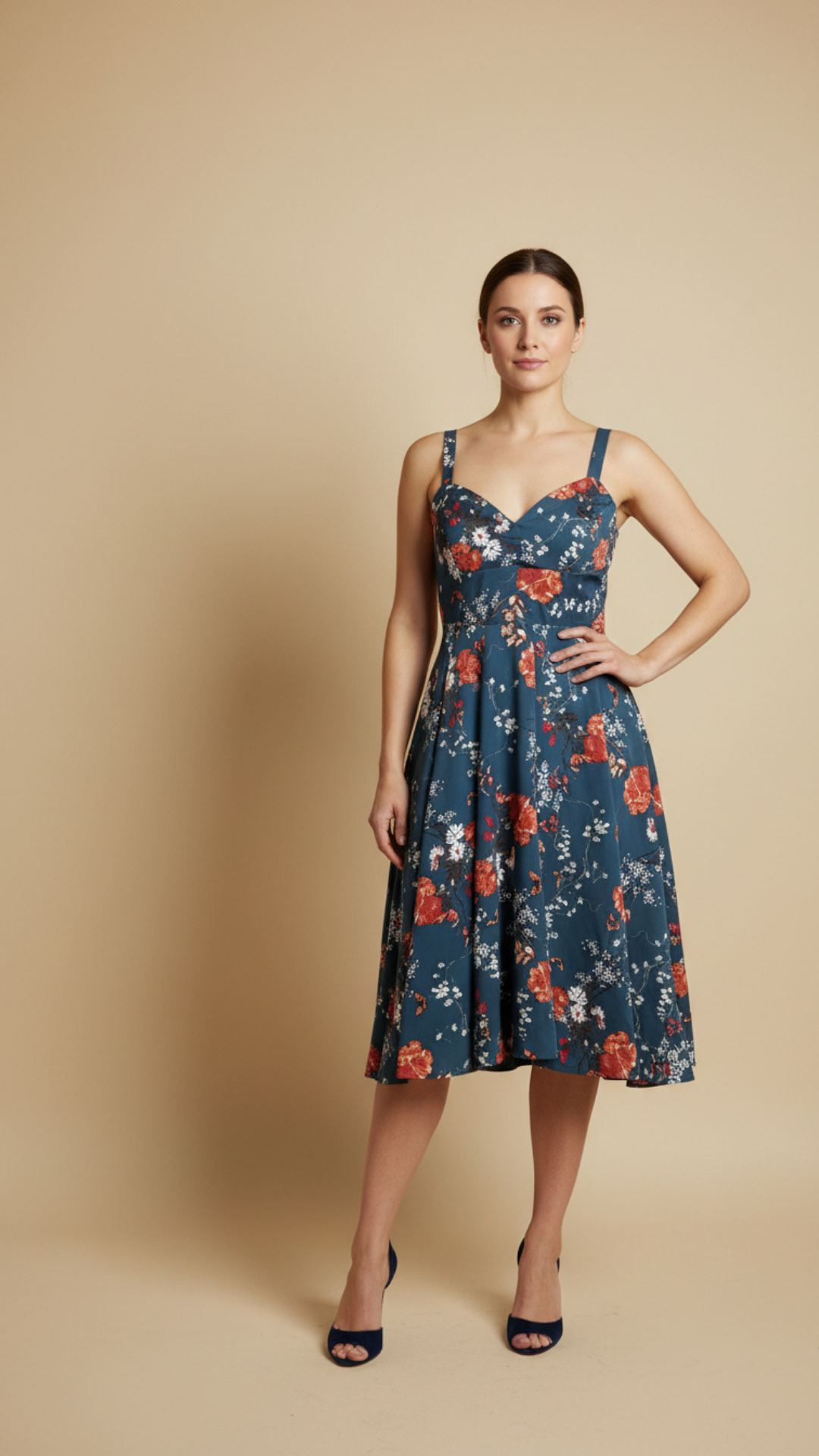 DELPHINE - Bleu Paon