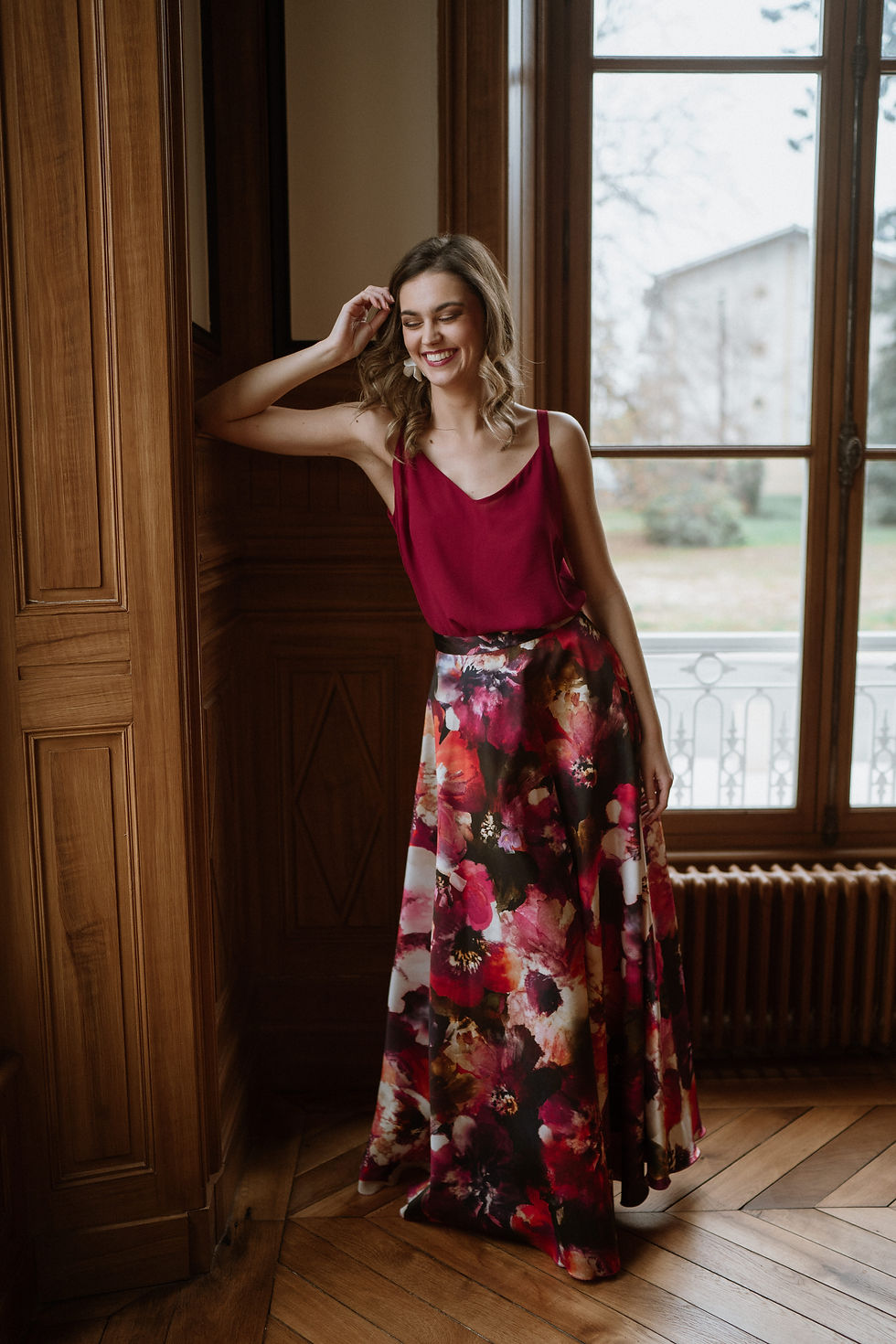 Jupe CHARLOTTE Prune