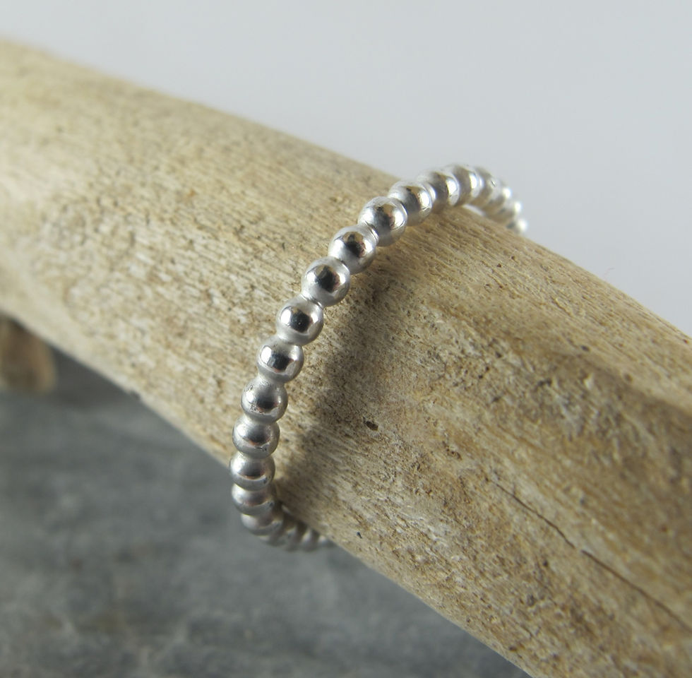Beaded Stacker Ring