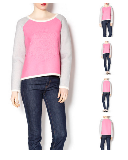 EMBOSSED SWEATSHIRT
