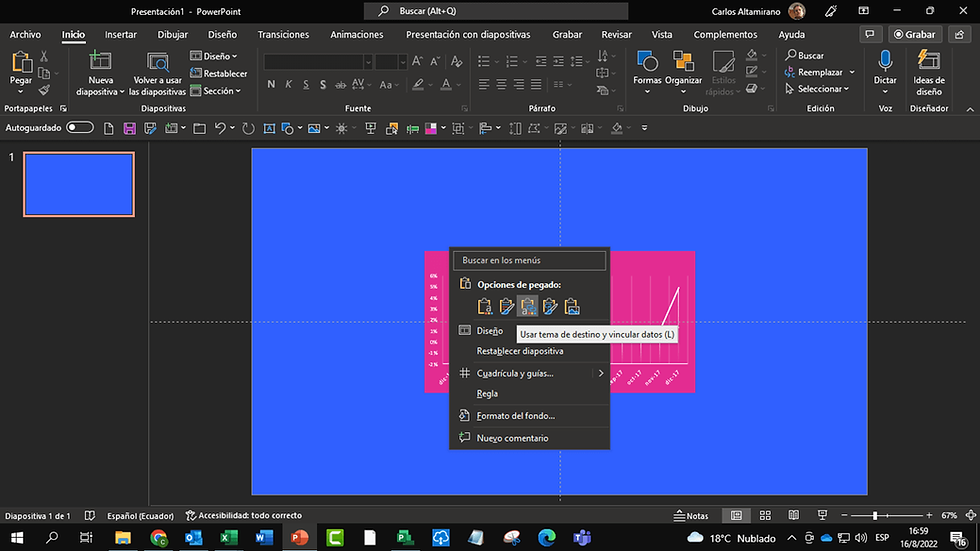 Aprenda a pegar un gráfico de Excel con vínculo a PowerPoint | Xyclos