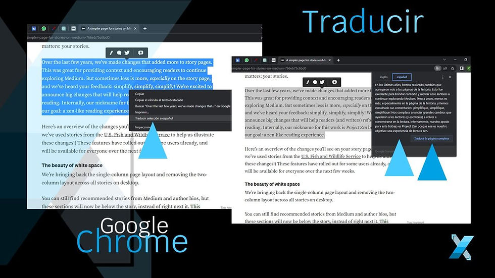 Aprenda como traducir una página Web en Google Chrome | Translate in Google Chrome | Xyclos