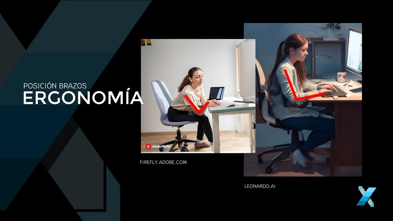 Posición de brazos frente al computador | Ergonomía | Ergonomics | Xyclos