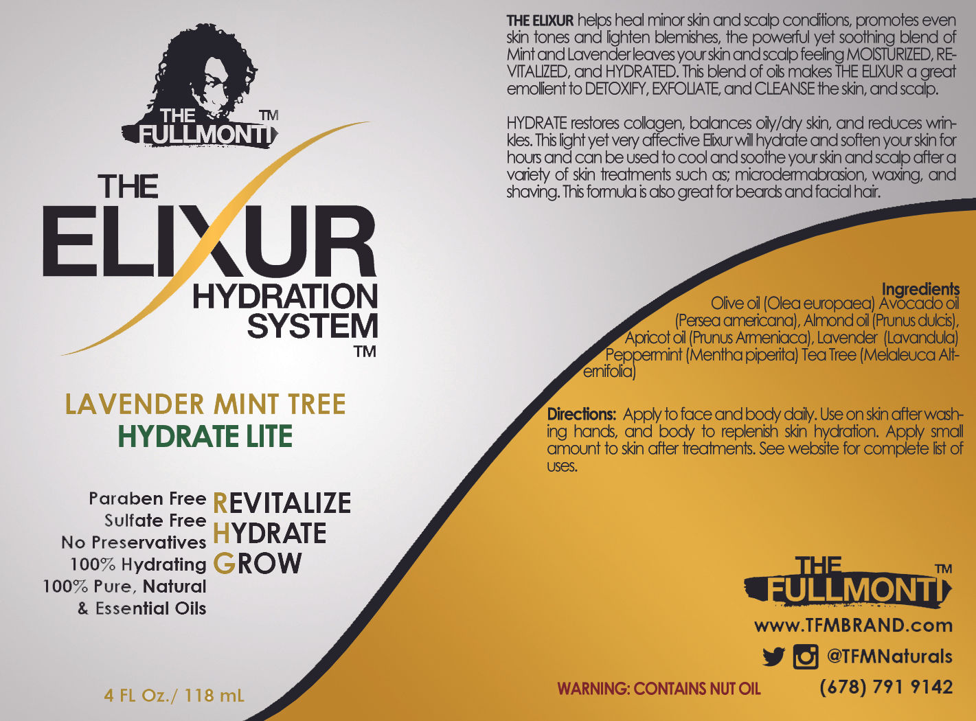 THE ELIXUR LAVENDER MINT TREE "HYDRATION LITE"