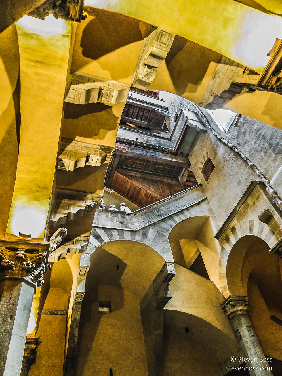 Palazzo Davanzati - an Escheresque view of the stairs #4, Firenze, Italy
