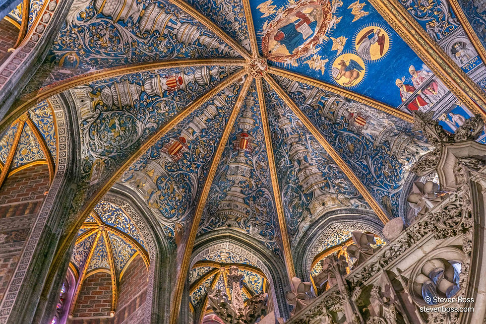 Cathédrale Sainte-Cécile d'Albi - interior view #10, Albi, France