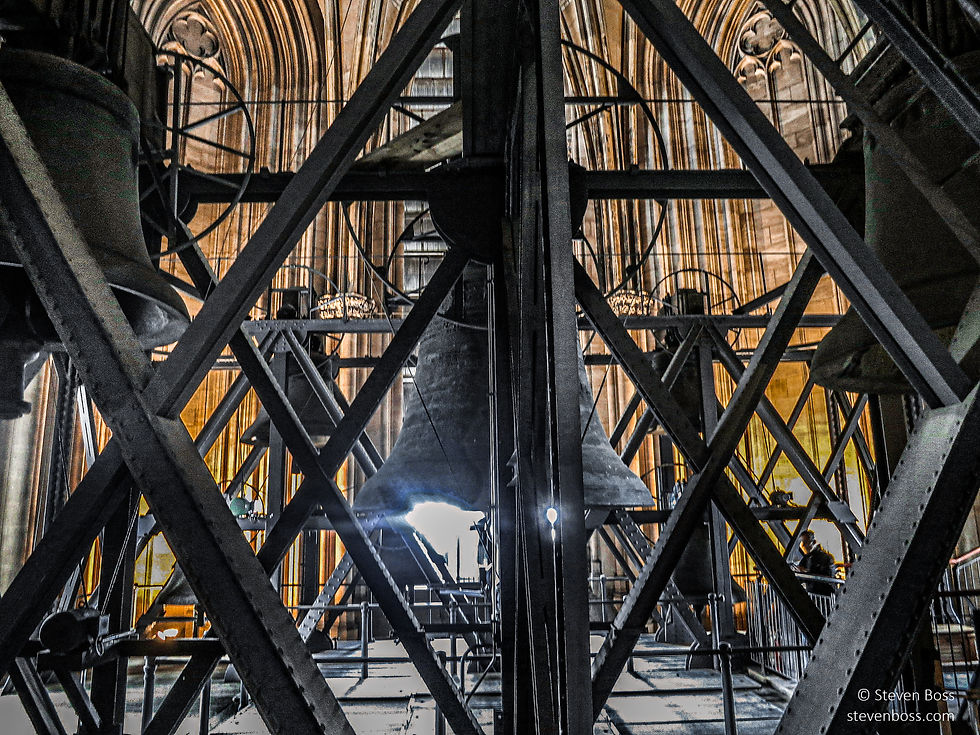 Cologne Cathedral - the bells in the bell tower, Cologne, Germany