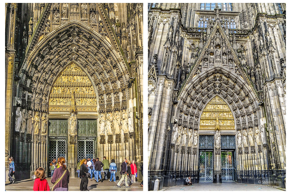 Cologne Cathedral - the main entrance #1 & #2, Cologne, Germany