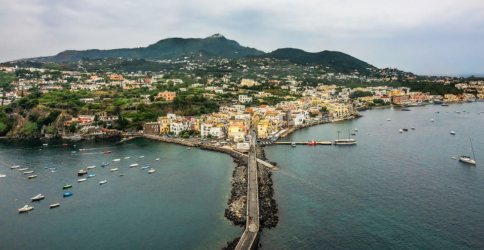 Panoramic view of Ischia, Ischia