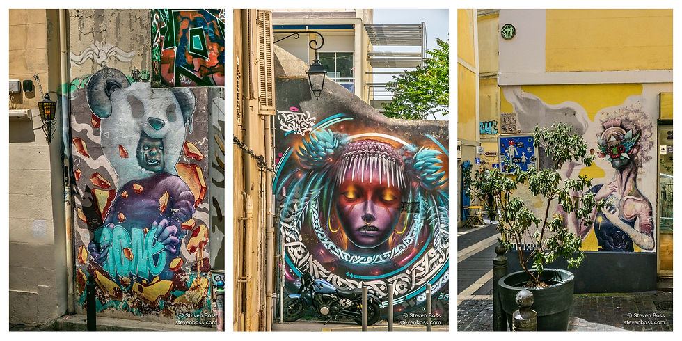 Street art #16, #17 & #18, Marseille