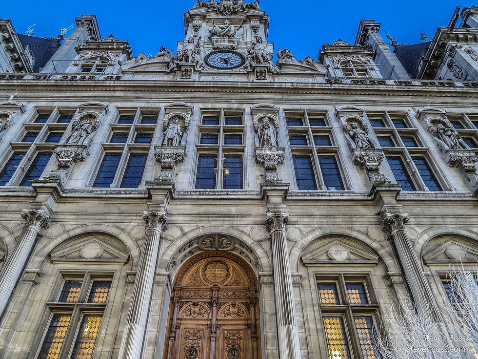 Hôtel de Ville - the west façade, Paris, France