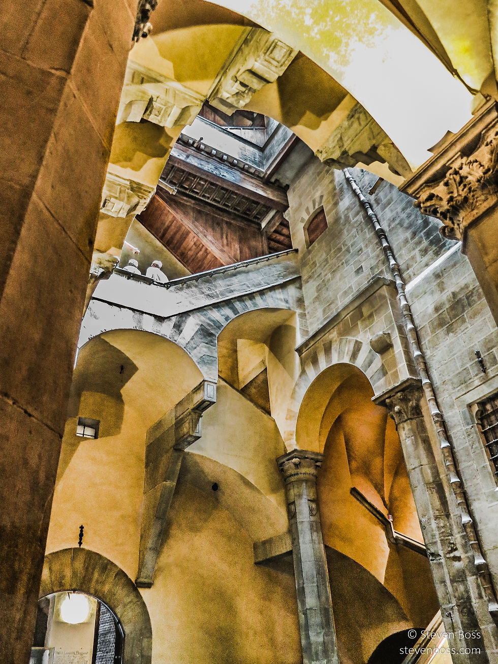 Palazzo Davanzati - an Escheresque view of the stairs #3, Firenze, Italy