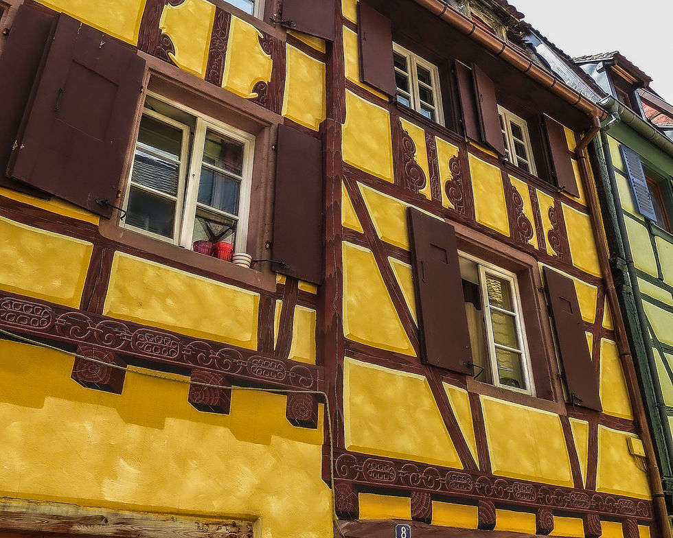 Yellow half-timbered , Colmar, France