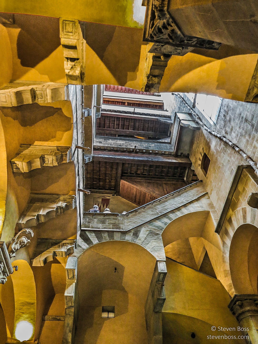 Palazzo Davanzati - an Escheresque view of the stairs #5, Firenze, Italy